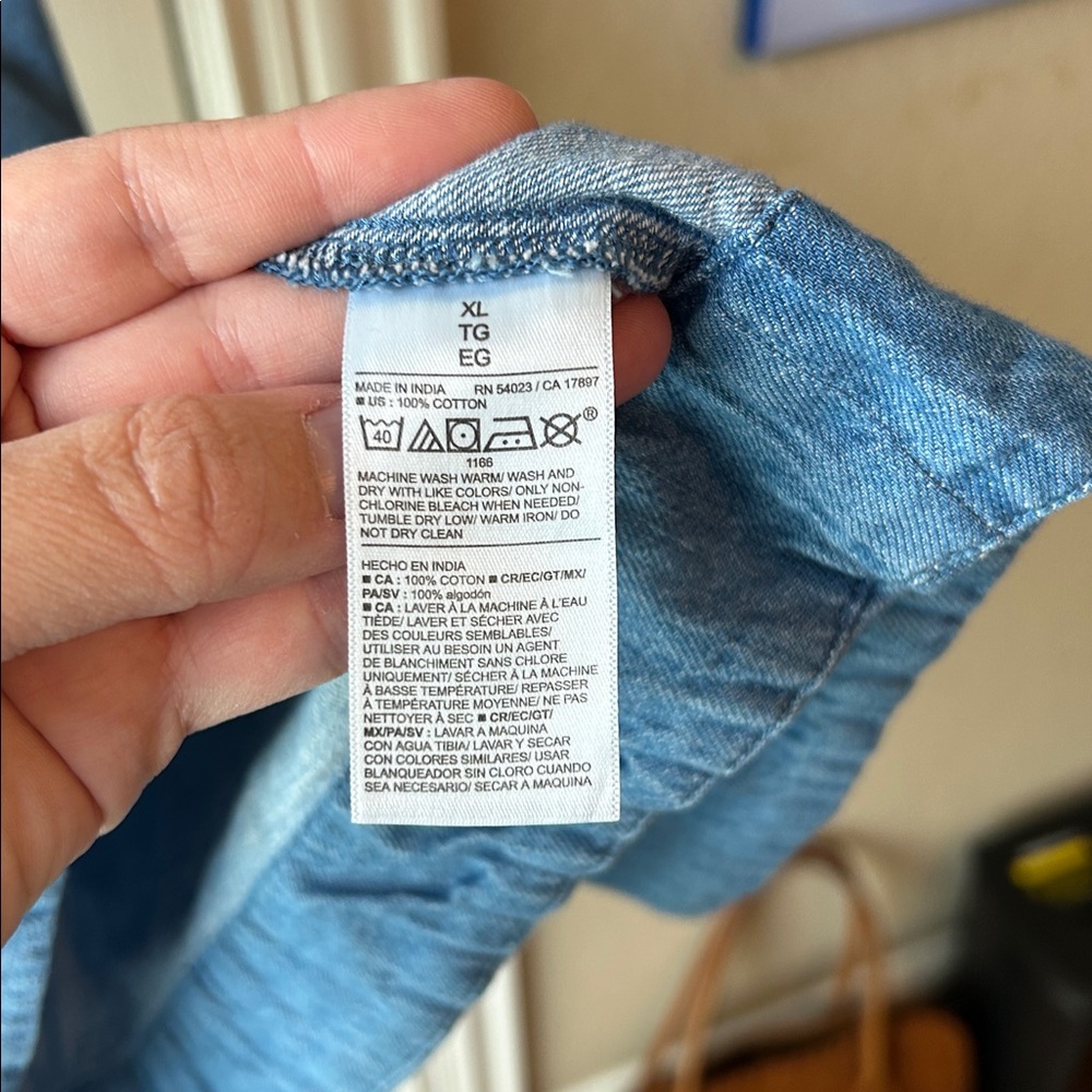 Old Navy Blue Denim Mini Dress - Picture 3 of 5